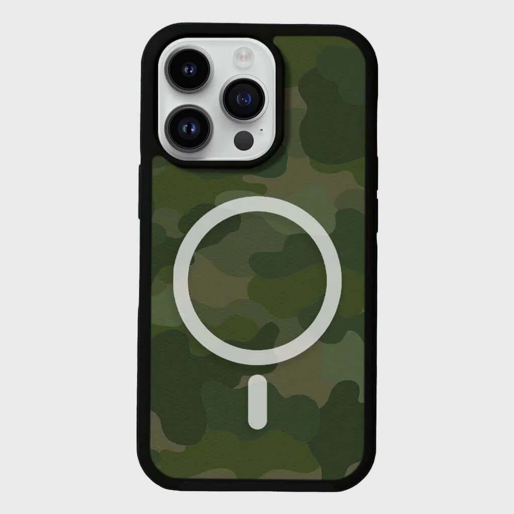 MagSafe iPhone 13 Pro Green Camo Case