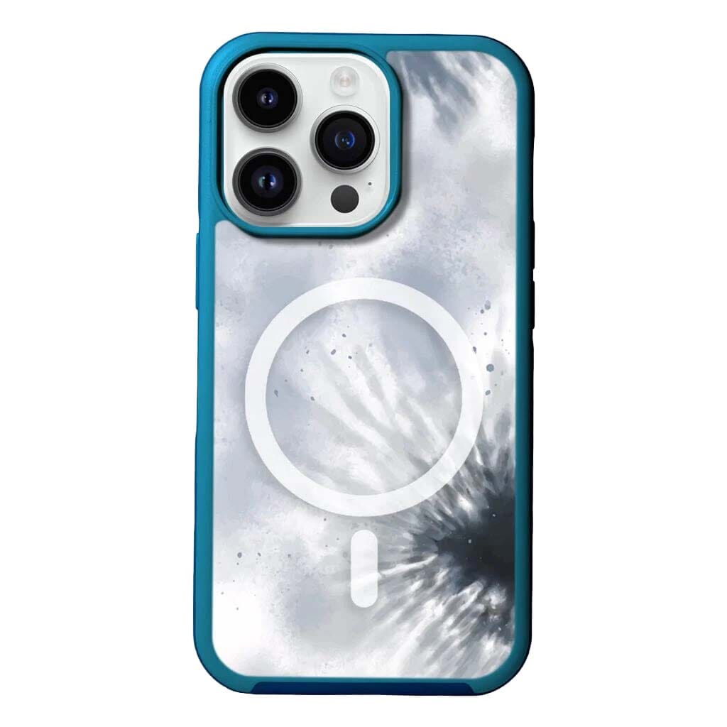 MagSafe iPhone 14 Pro Blue Tie Dye Case