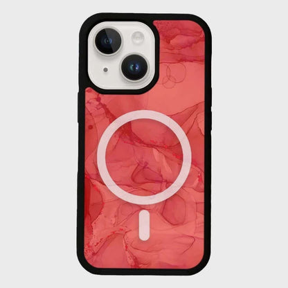 MagSafe iPhone 13 Red Marble Case