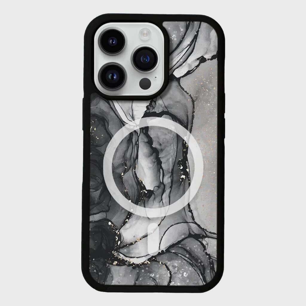 iPhone 15 Pro Max Case With MagSafe - Black Marble