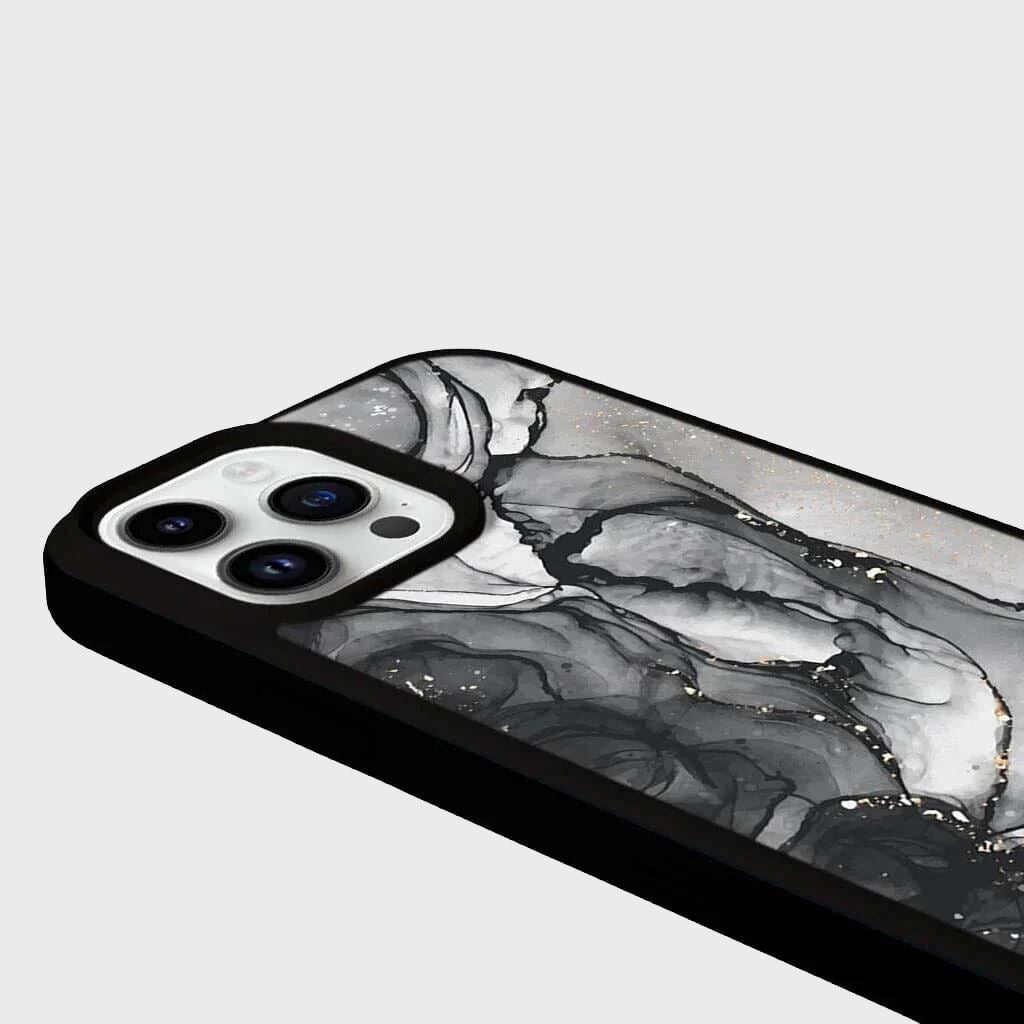 MagSafe iPhone 14 Pro Max Black Marble Case