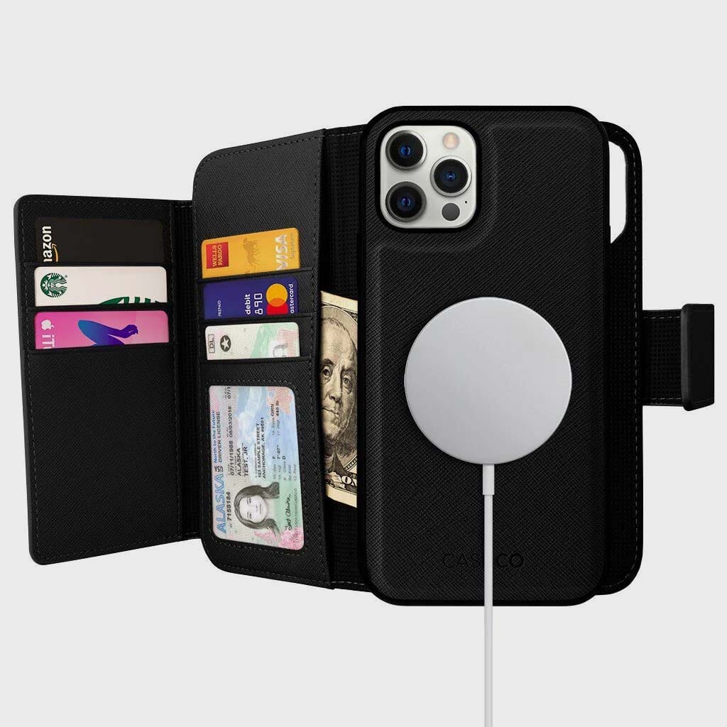 iPhone 13 Pro Max Wallet Case with MagSafe - Sunset Blvd, Black