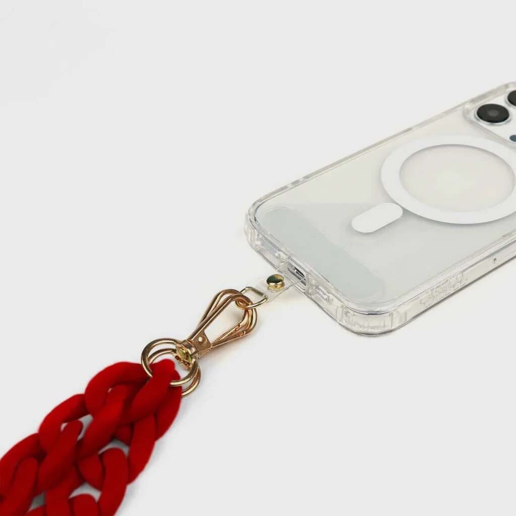 Red Crossbody Phone Chain