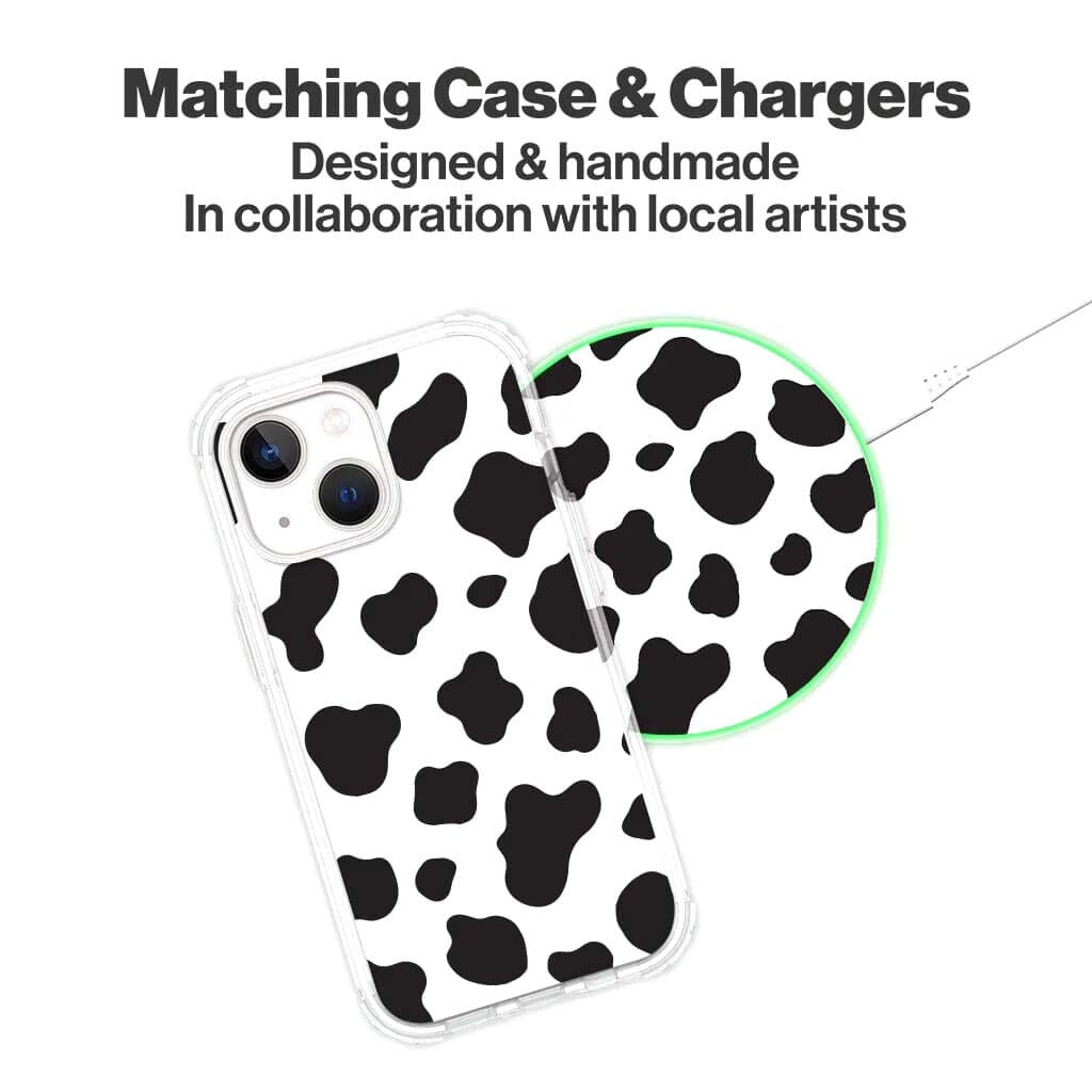 Black Cow Pattern - Wireless Charging Pad