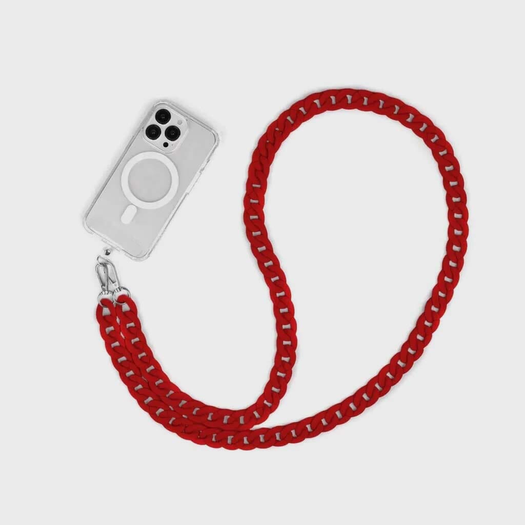 Red Crossbody Phone Chain