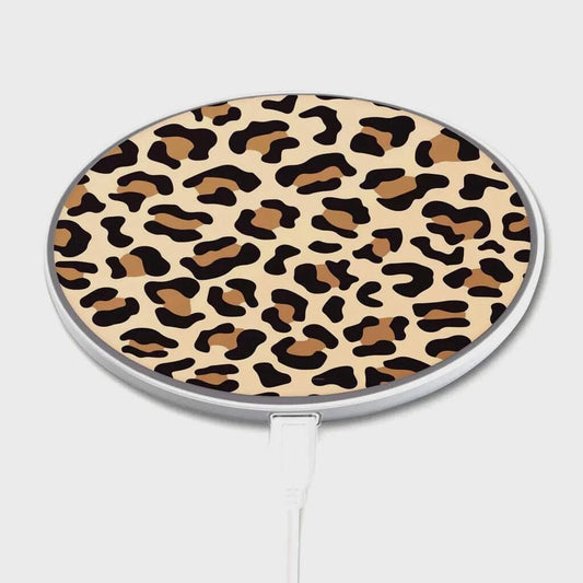 Brown Leopard Pattern - Wireless Charging Pad