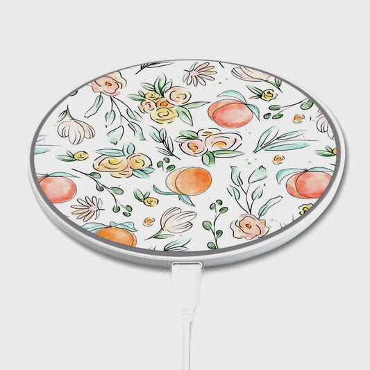 Peachy Fruit Pattern - Wireless Charging Pad