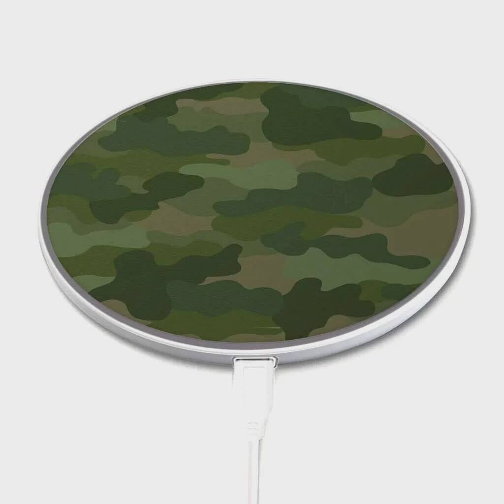 Green Camo - Wireless Charging Pad