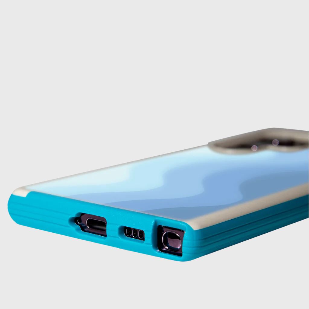 Blue Samsung Galaxy S22 Ultra Wave Case