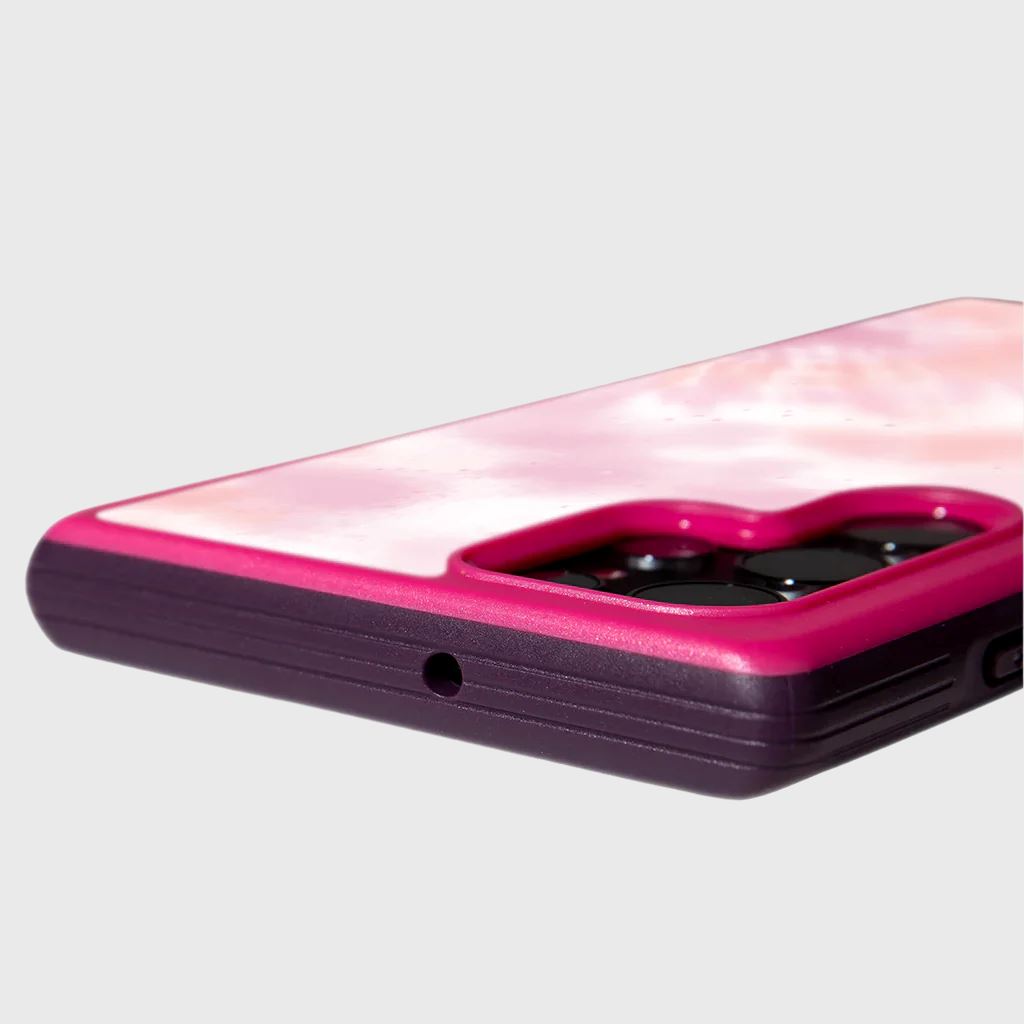 Pink Samsung Galaxy S22 Ultra Tie Dye Case