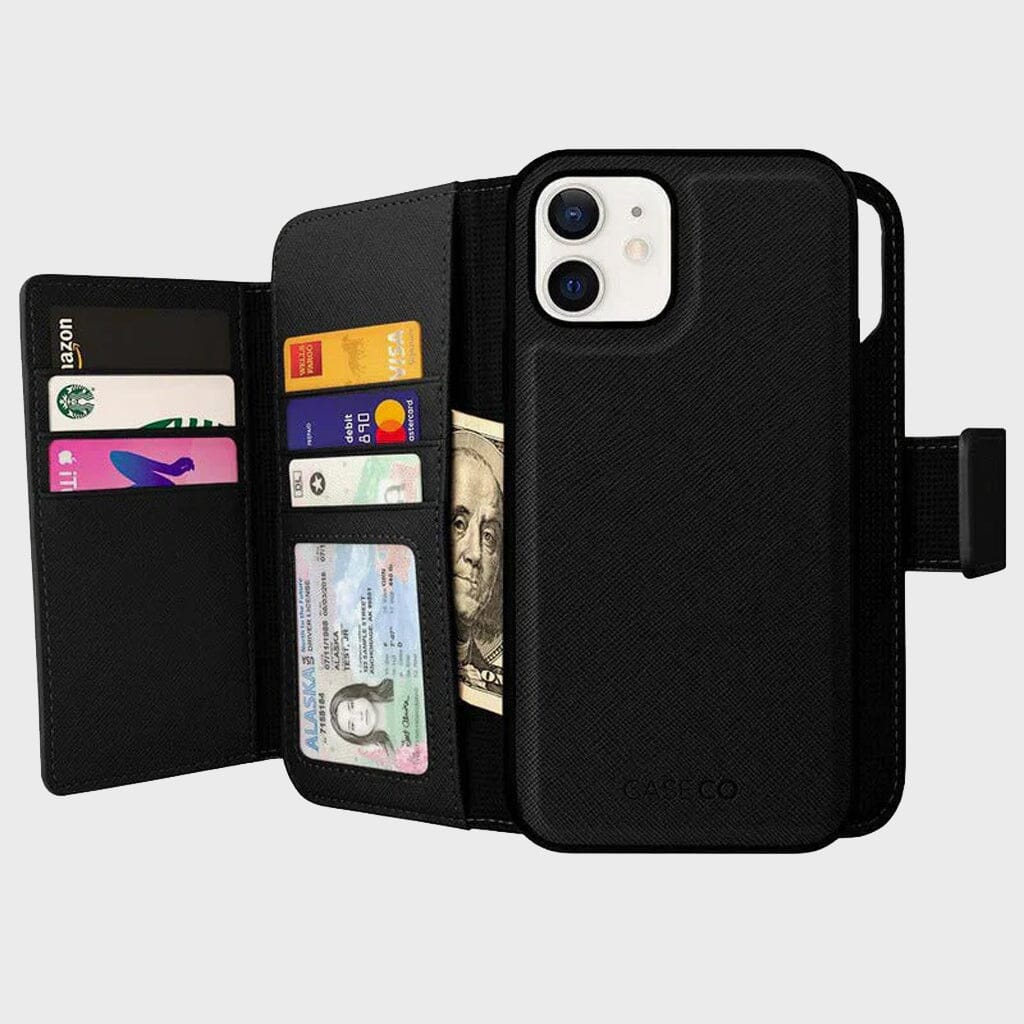 iPhone 12 Wallet Case - Sunset Blvd, Black