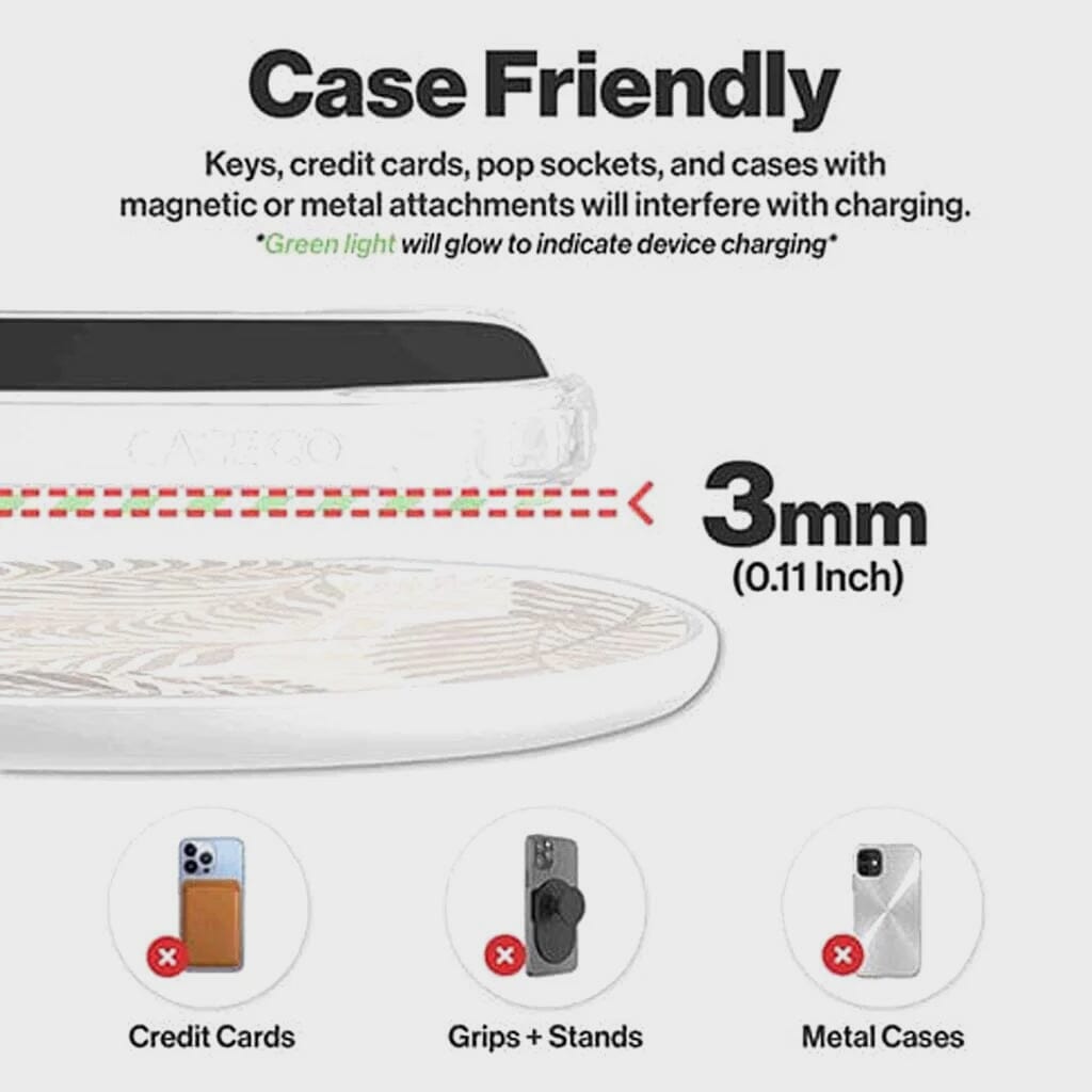 White Leaf - Wireless Charging Pad