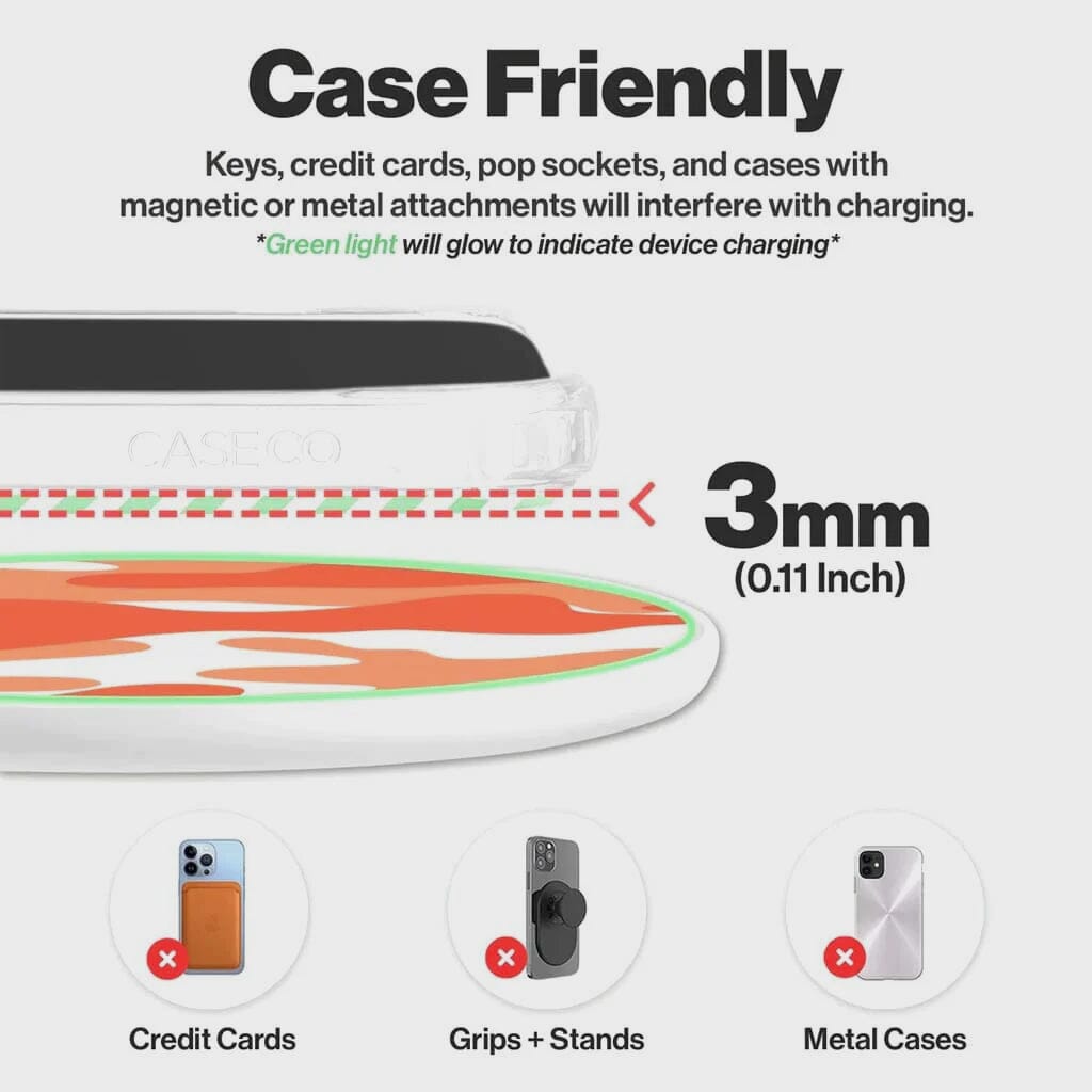 Orange Camo - Wireless Charging Pad