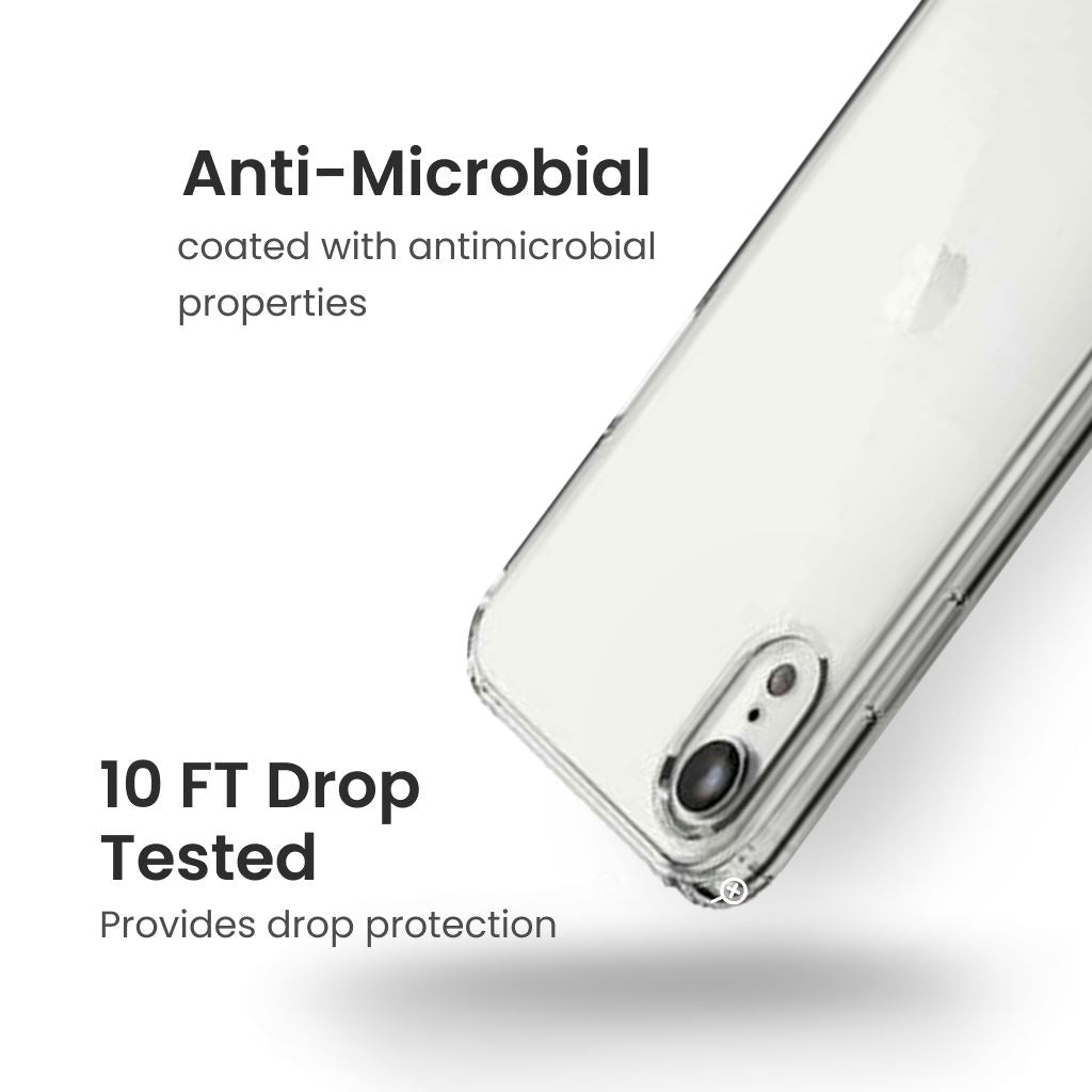 Antimicrobial iPhone XR Clear Case