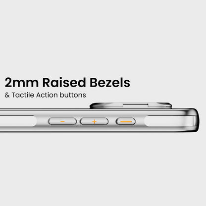 iPhone 16 Anti Yellow Clear Case with Camera Kickstand