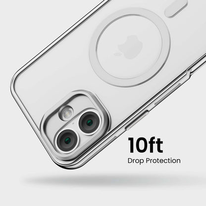 iPhone 16 Anti Yellow Clear Case with Camera Kickstand