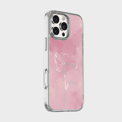 iPhone 16 Pro Case With MagSafe - Pink Flower