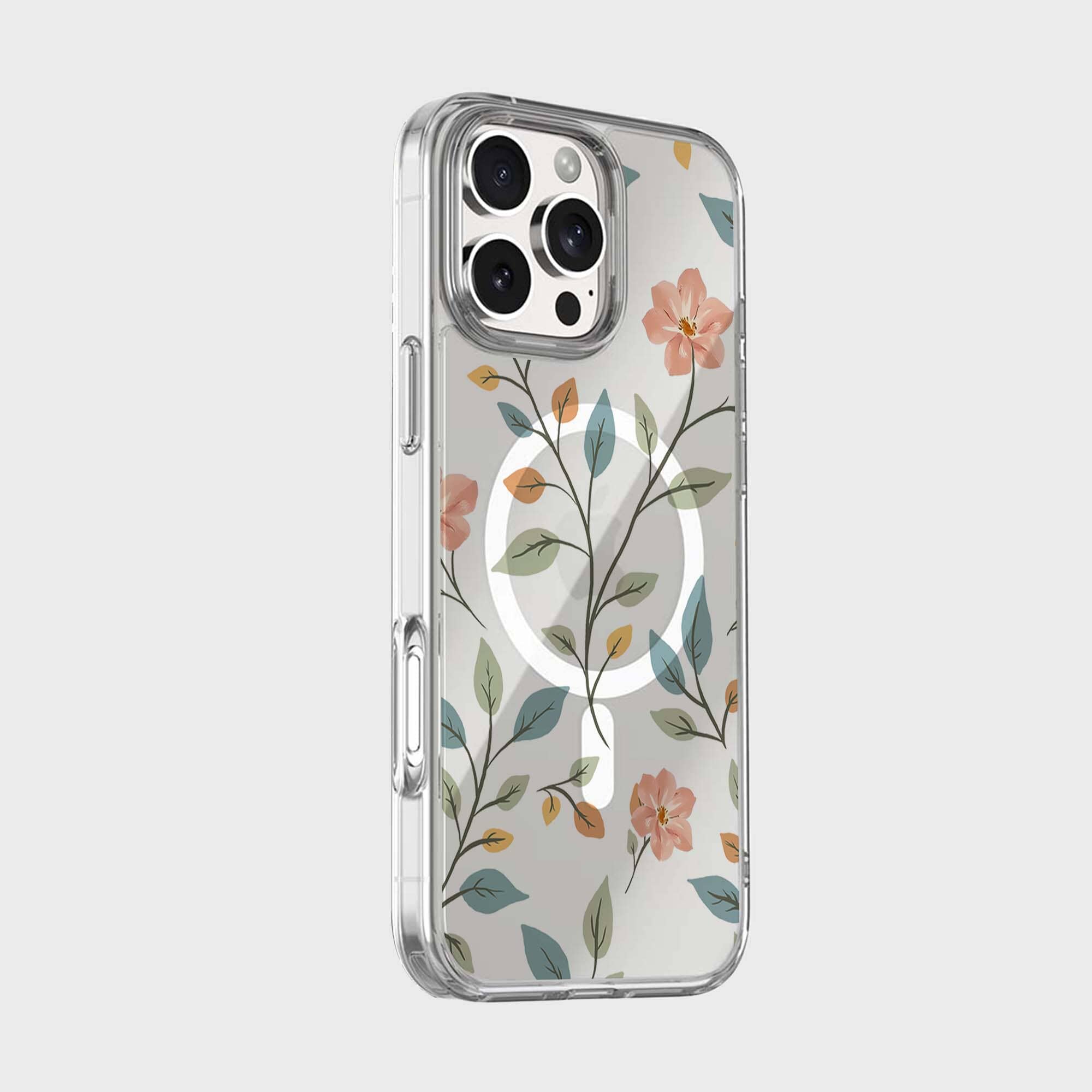 MagSafe iPhone 16 Pro Max Easter Floral Clear Case
