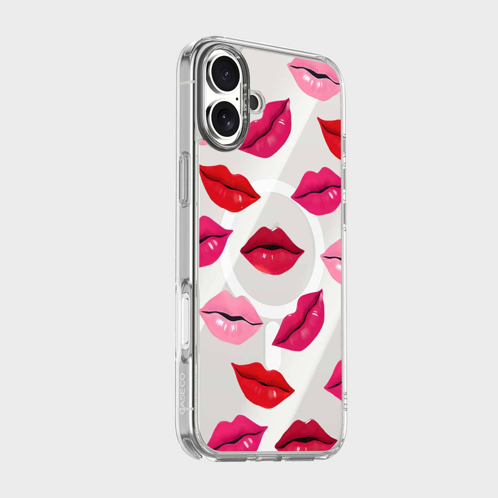 MagSafe iPhone 16 Lips Design Clear Case