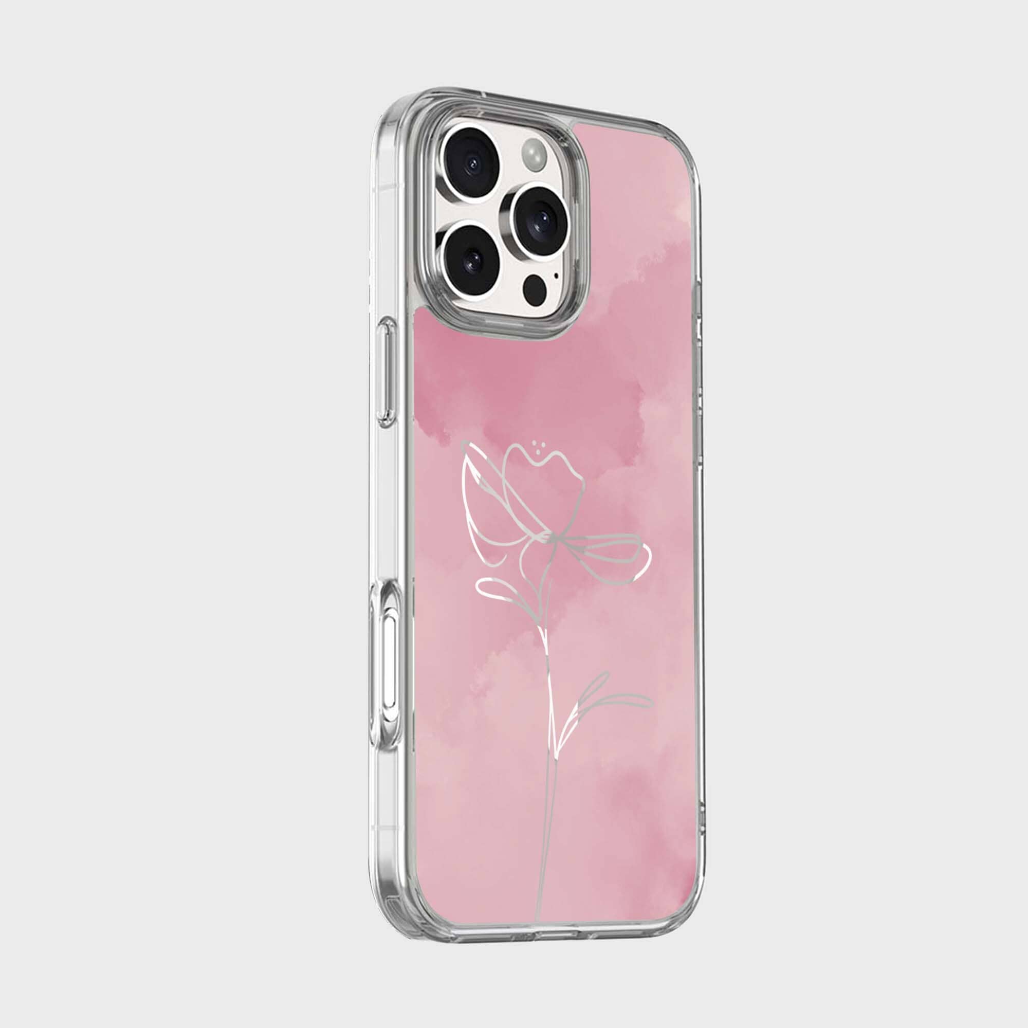 iPhone 16 Pro Max Case With MagSafe - Pink Flower