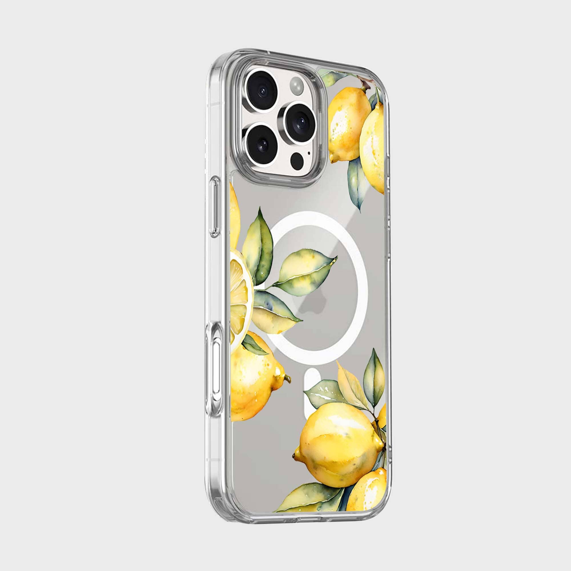 MagSafe iPhone 16 Pro Max Lemons Clear Case