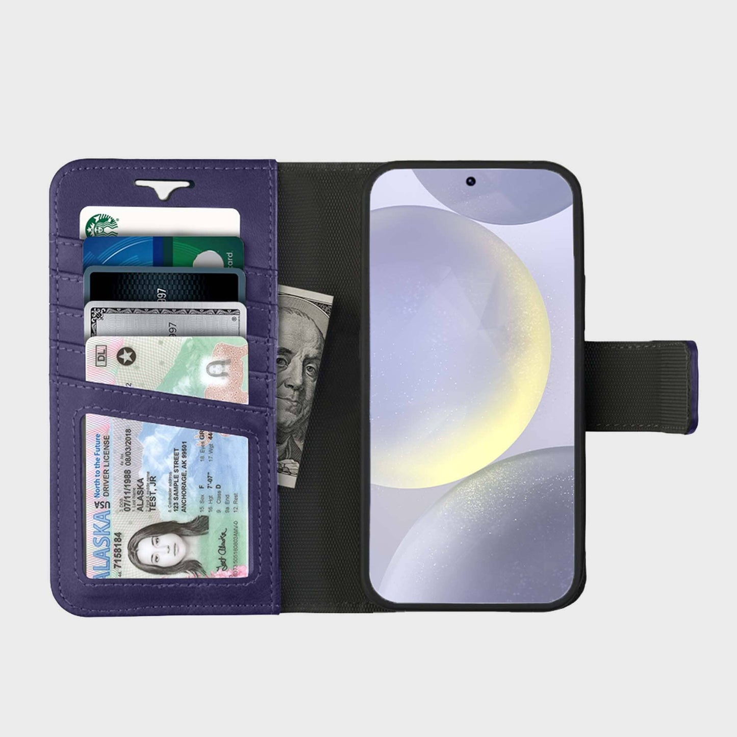 Samsung Galaxy S25 Leather Wallet Case With MagSafe | RFID Blocking + 5 Card Slots