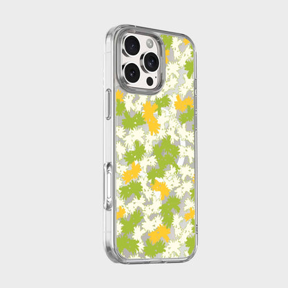 iPhone 16 Pro Max Clear Case - Yellow Dandelion Design