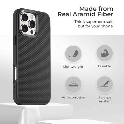 iPhone 16 Aramid Fiber Weave Pattern Case