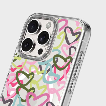 iPhone 16 Pro Max Clear Case - Graffiti Design