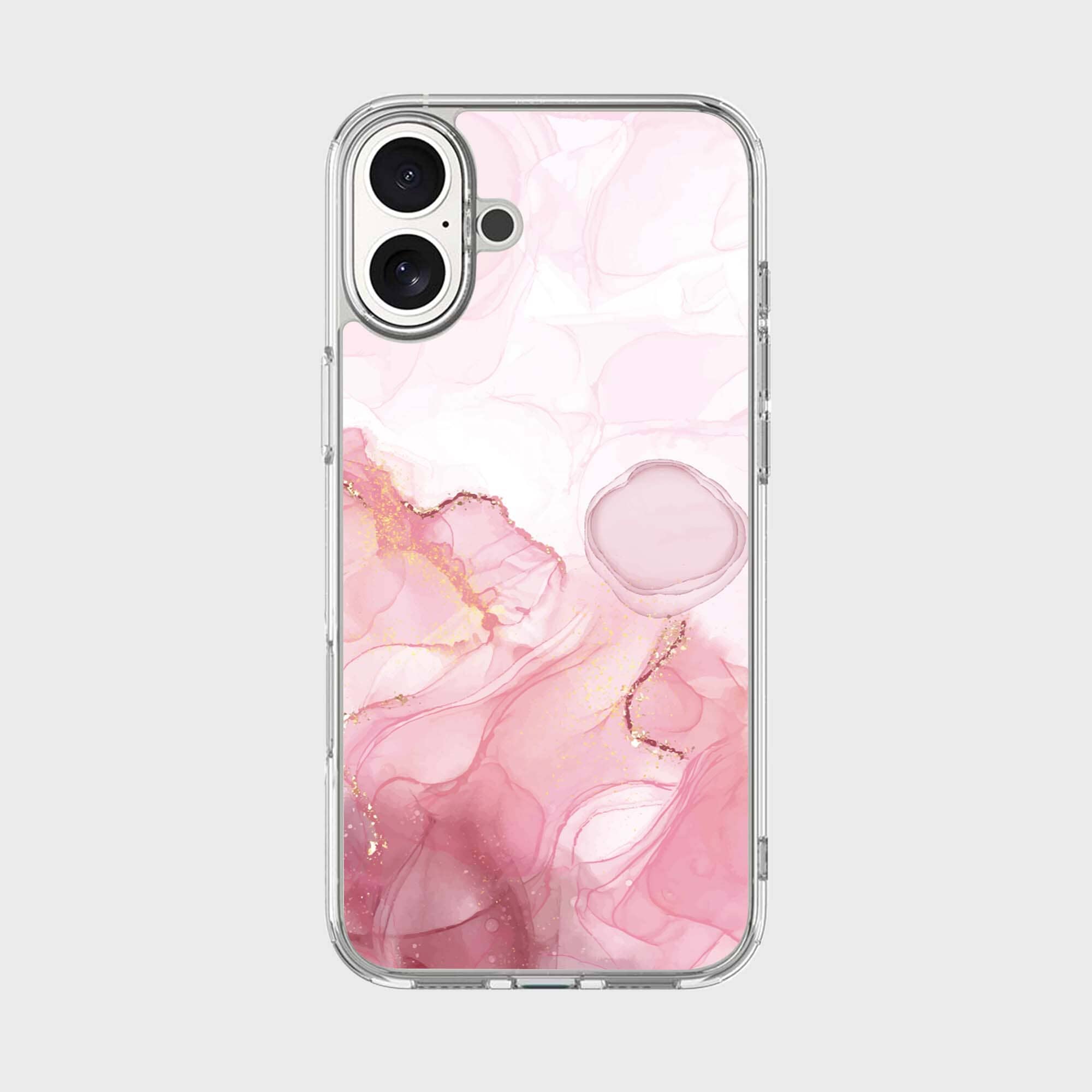 iPhone 16 Case With MagSafe - Pink Marble