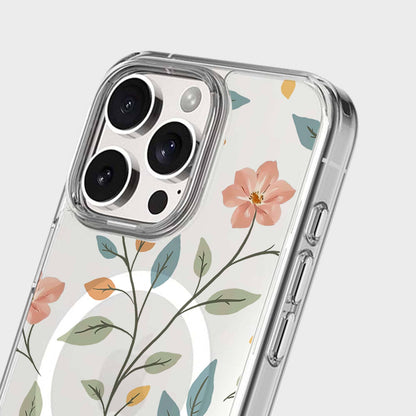 MagSafe iPhone 16 Pro Easter Floral Clear Case