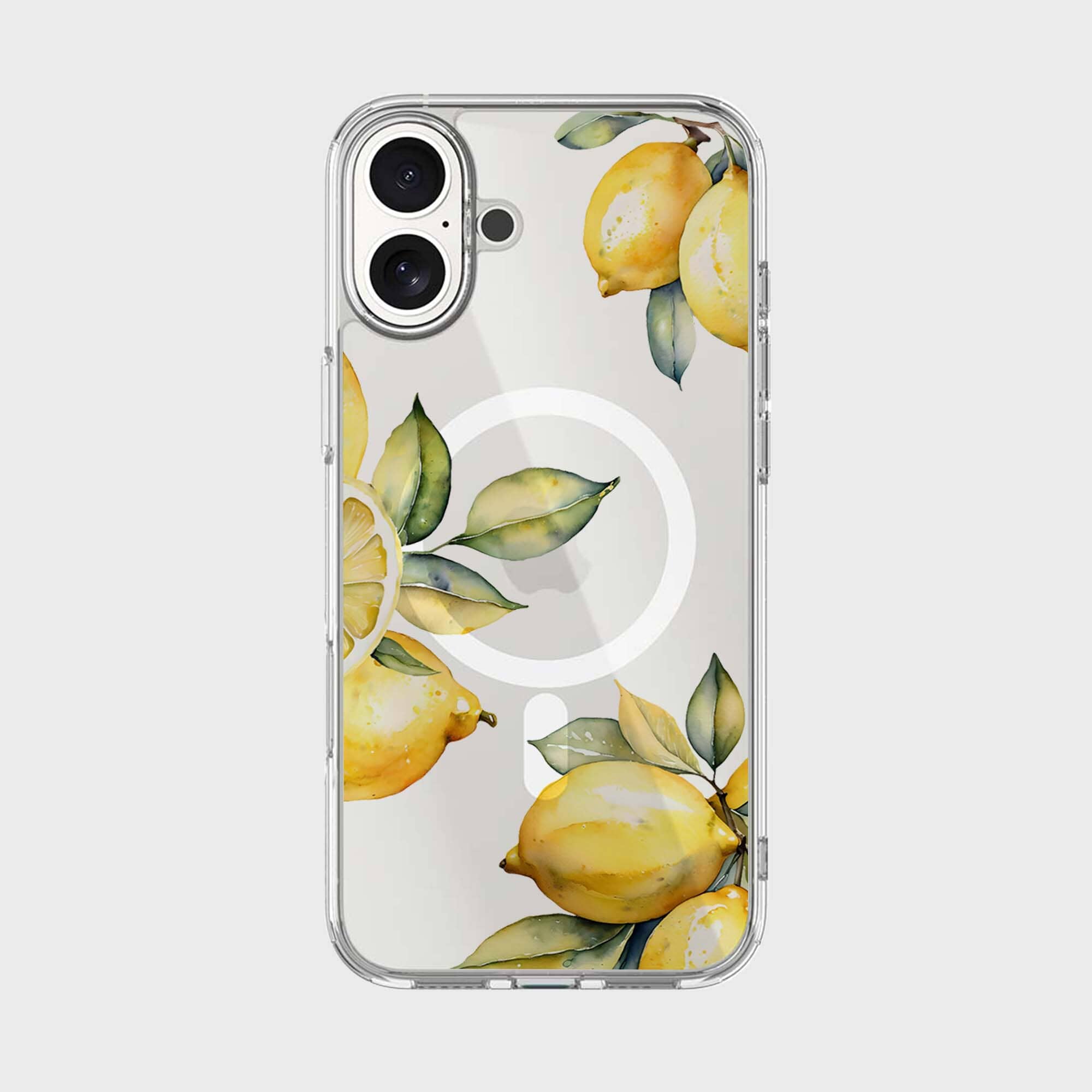 MagSafe iPhone 16 Lemons Clear Case