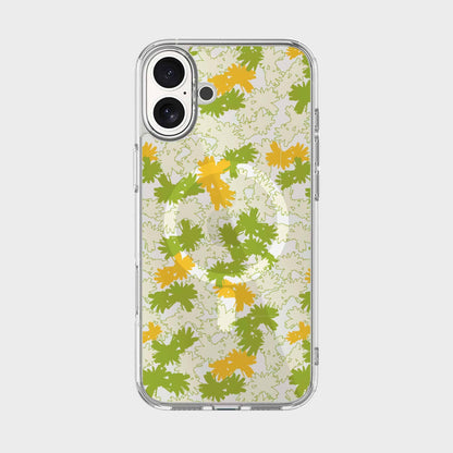 iPhone 16 Clear Case - Yellow Dandelion Design