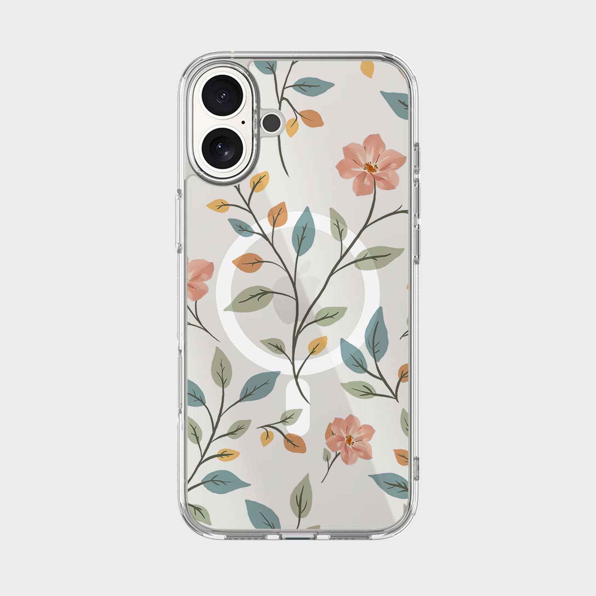 MagSafe iPhone 16 Easter Floral Clear Case