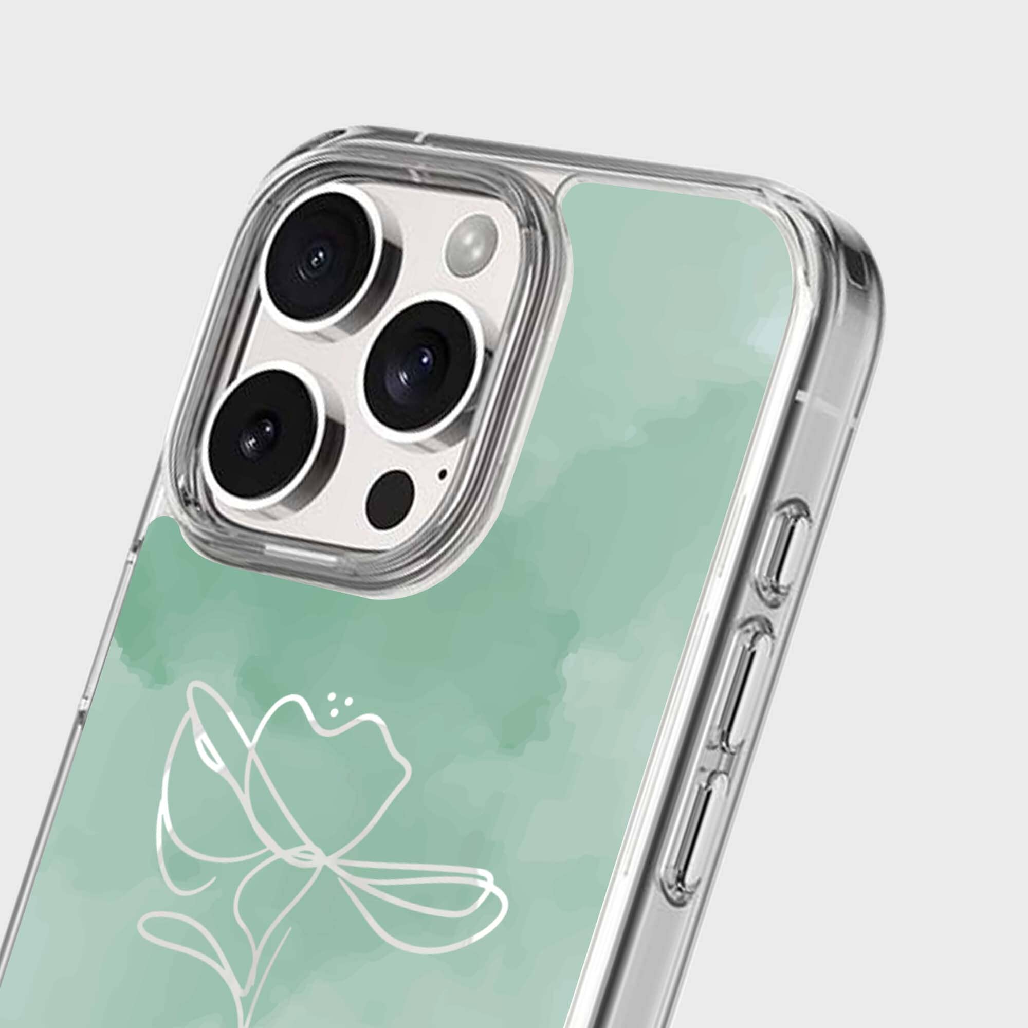 iPhone 16 Pro Max Case with MagSafe – Green Flower | 10‑ft Drop