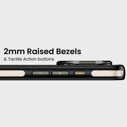 iPhone 16 Pro Max Anti Yellow Clear Case with Camera Kickstand
