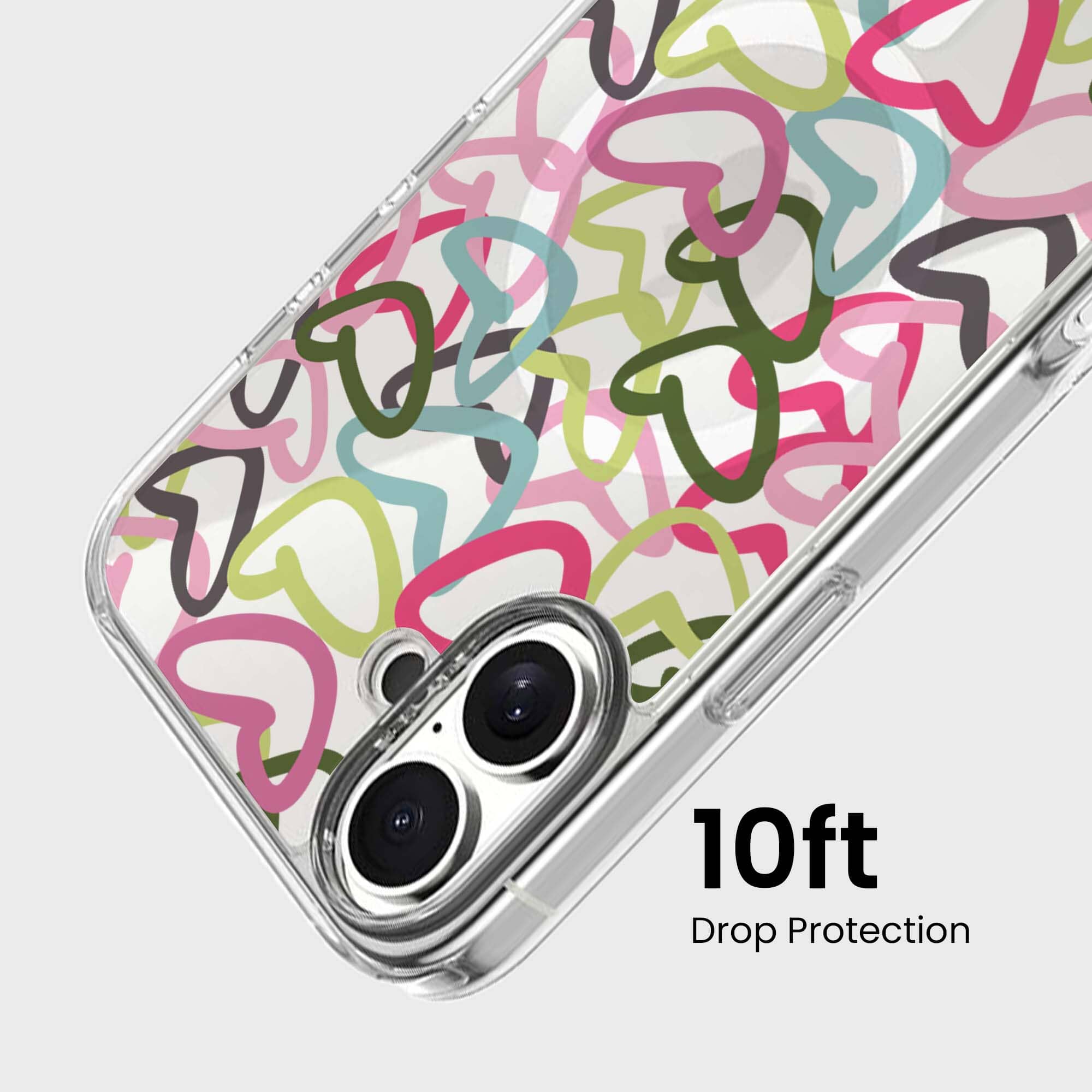 iPhone 16 Clear Case - Graffiti Design