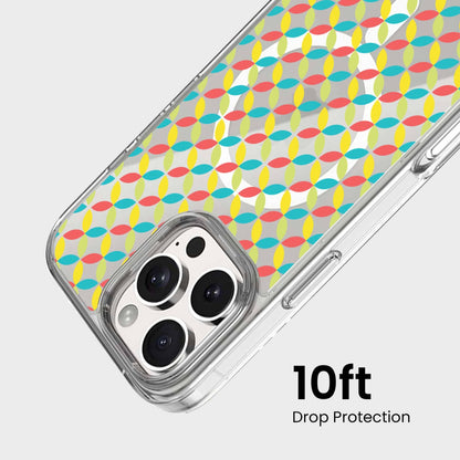 iPhone 16 Pro Clear Case - Yellow Celestial Petal Design
