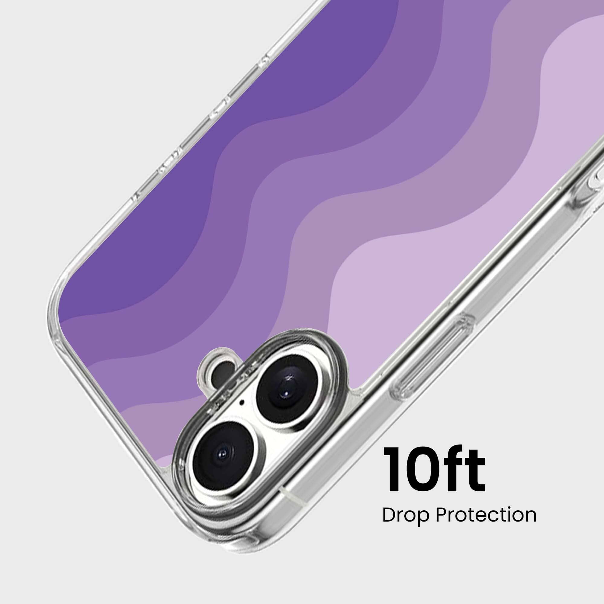 iPhone 16 Case With MagSafe - Purple Wave