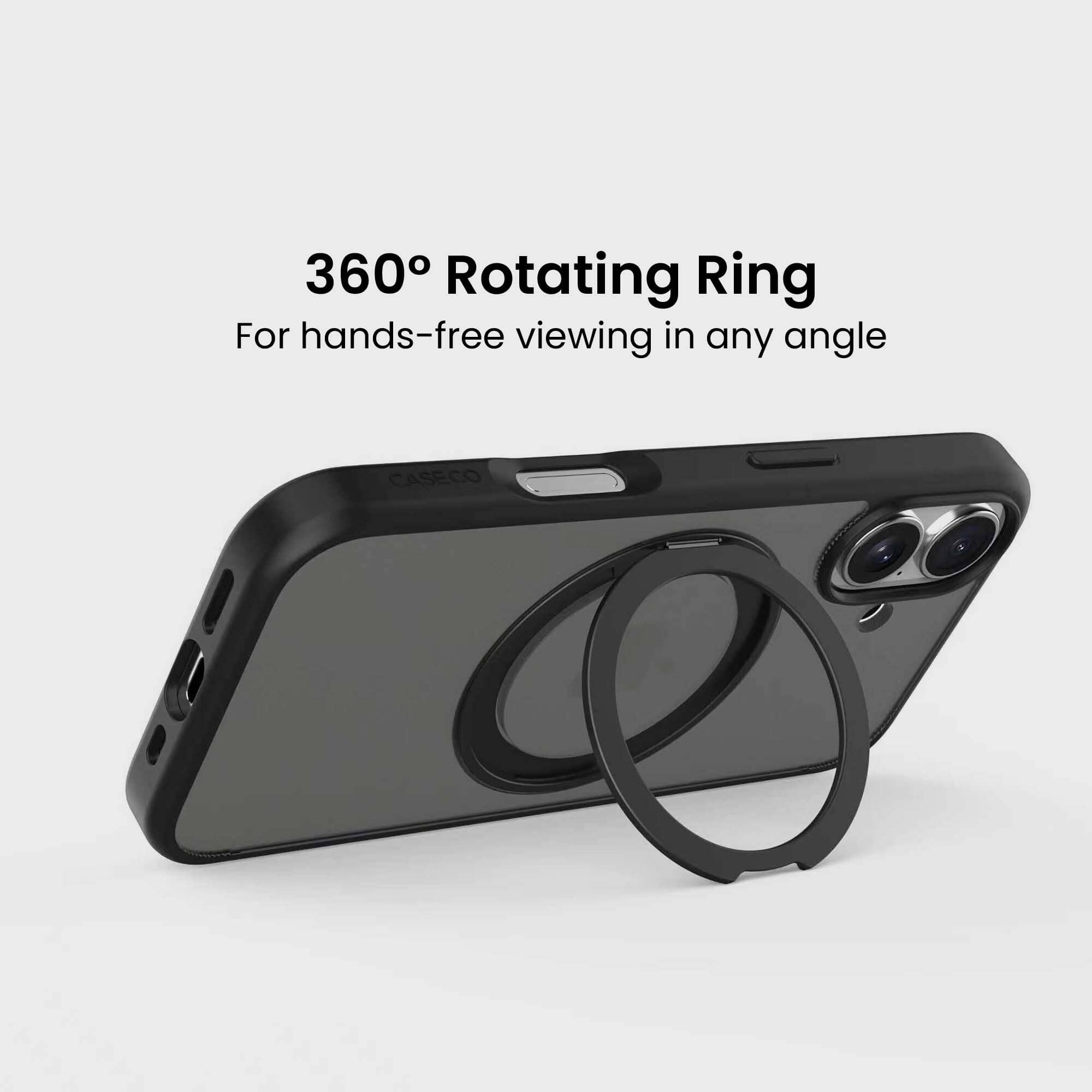 iPhone 16 Frost Case with 360 MagSafe Kickstand