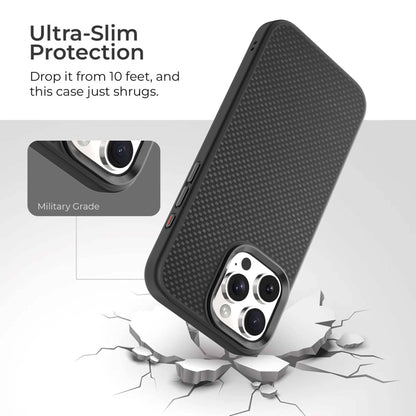 iPhone 16 Aramid Fiber Weave Pattern Case