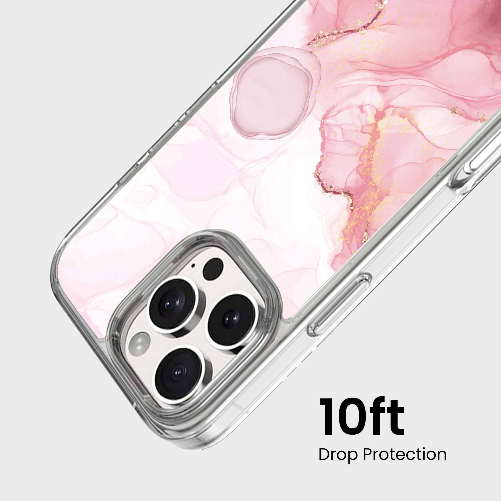 iPhone 16 Pro Case With MagSafe - Pink Marble