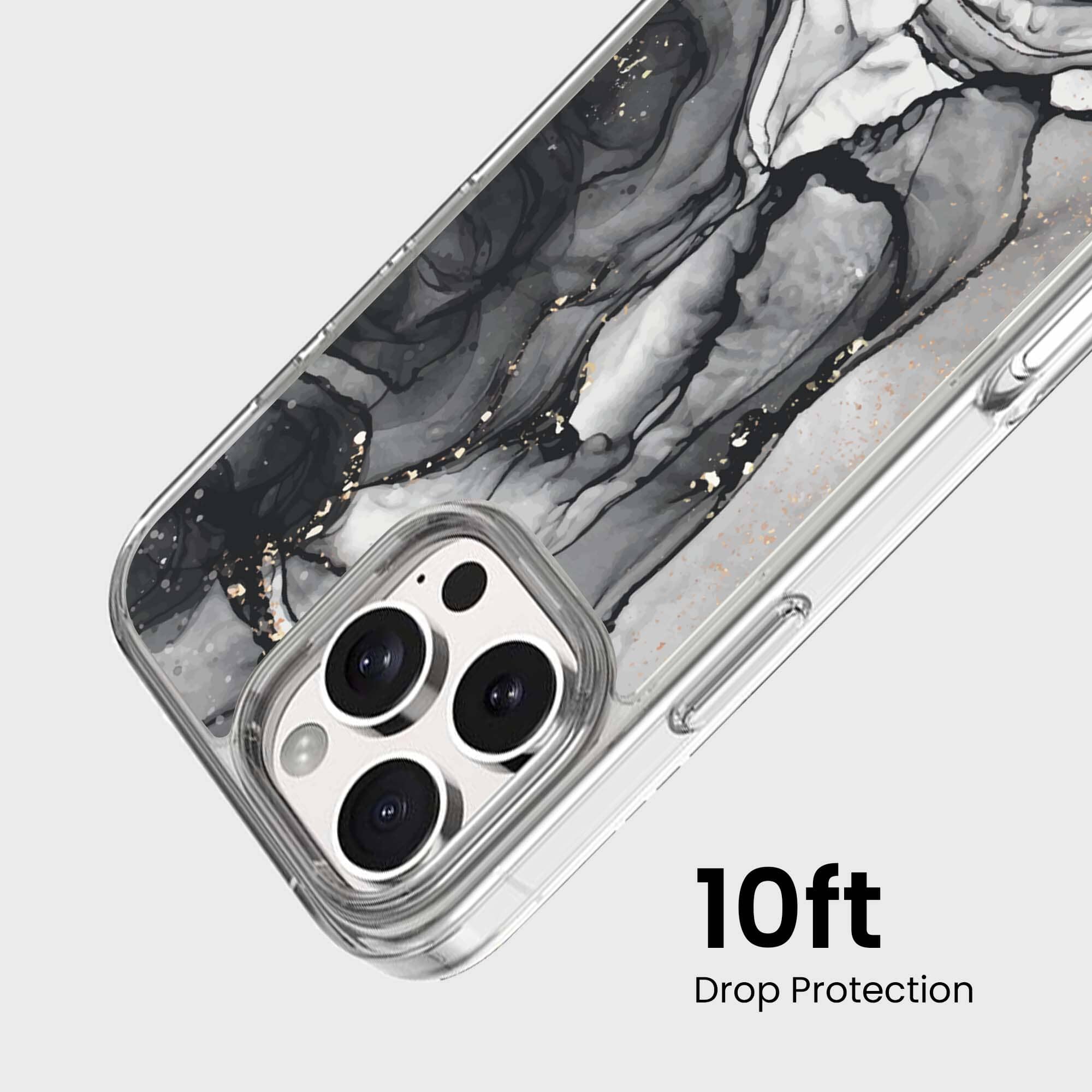 iPhone 16 Pro Max Case With MagSafe - Black Marble