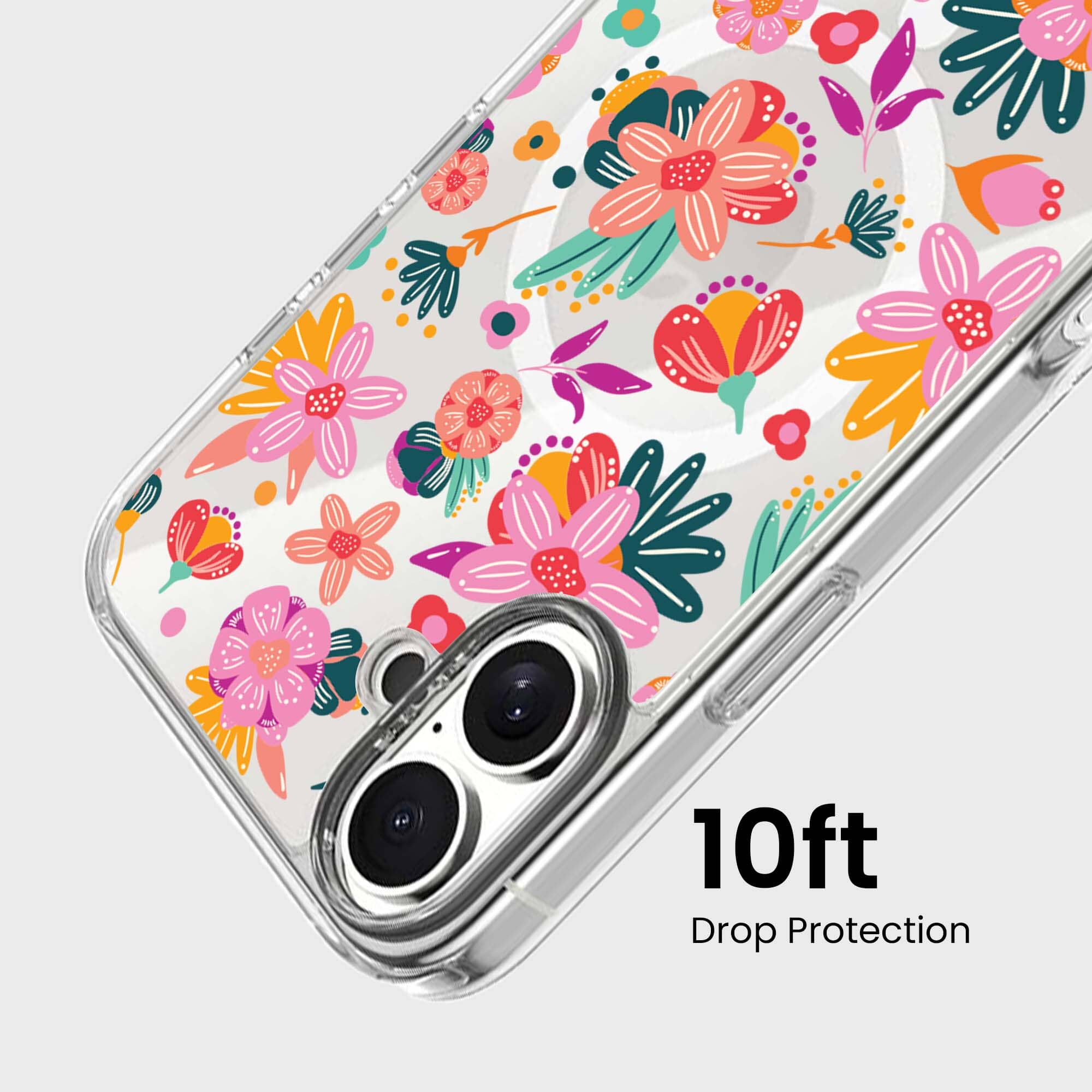 iPhone 16 Case With MagSafe - Spring Flower