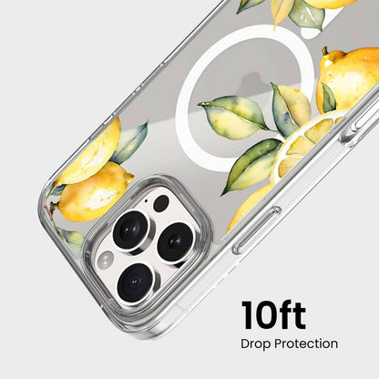 MagSafe iPhone 16 Pro Max Lemons Clear Case