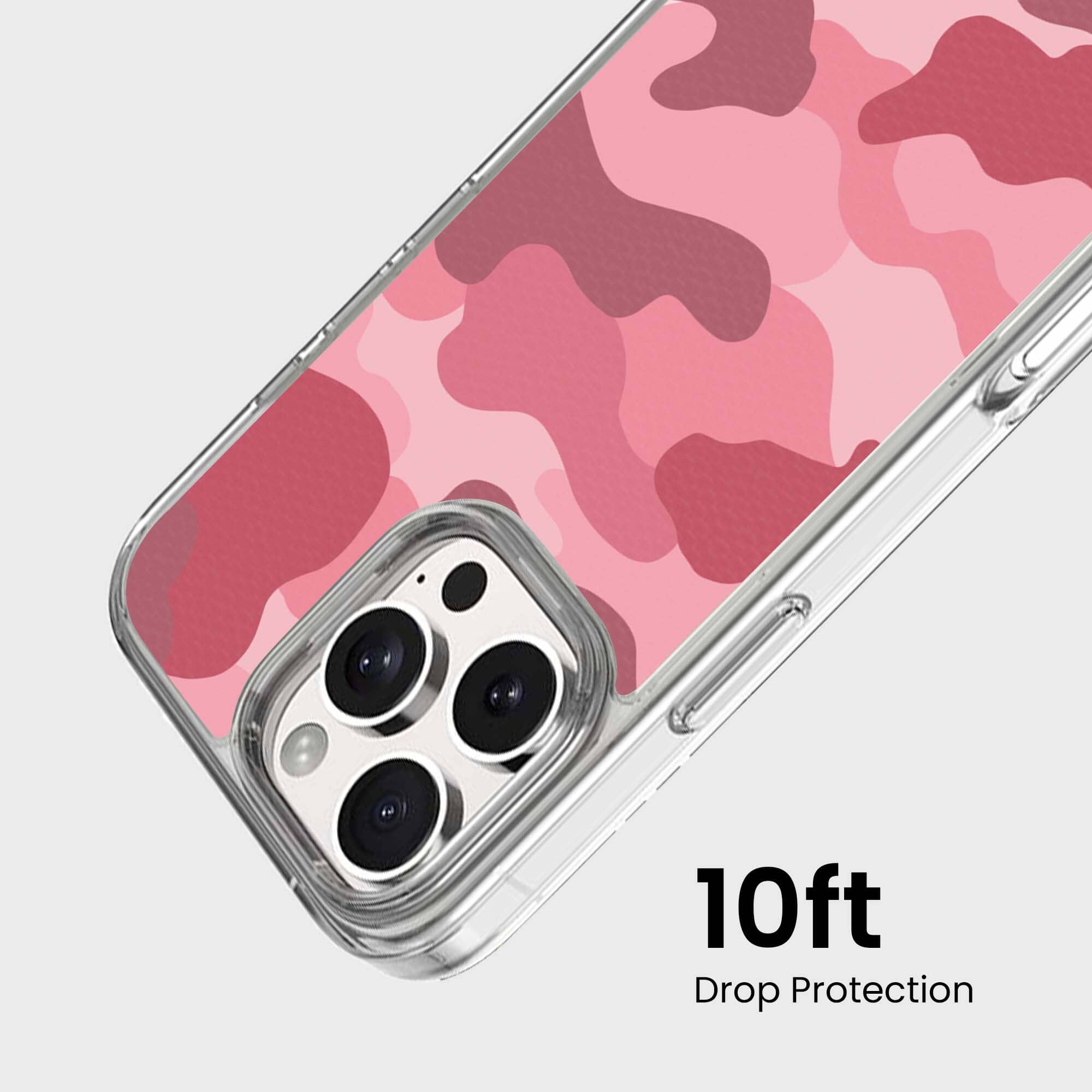 MagSafe iPhone 16 Pro Pink Camo Case
