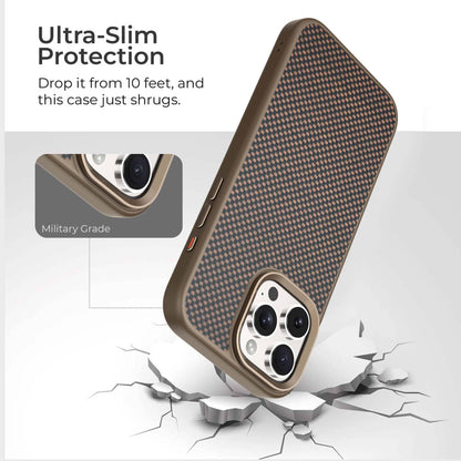iPhone 16 Aramid Fiber Weave Pattern Case