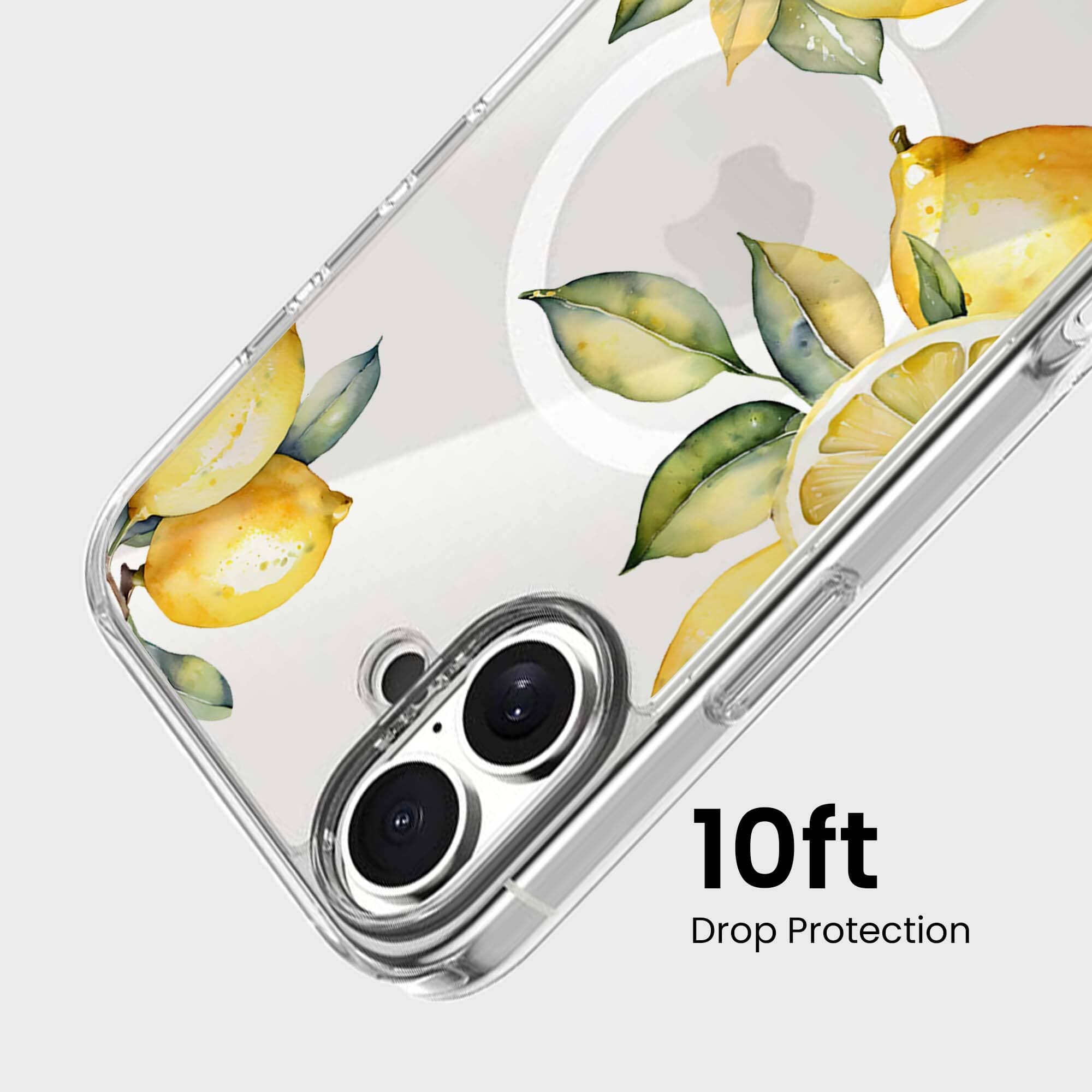 MagSafe iPhone 16 Lemons Clear Case