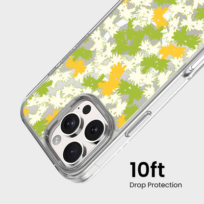 iPhone 16 Pro Max Clear Case - Yellow Dandelion Design
