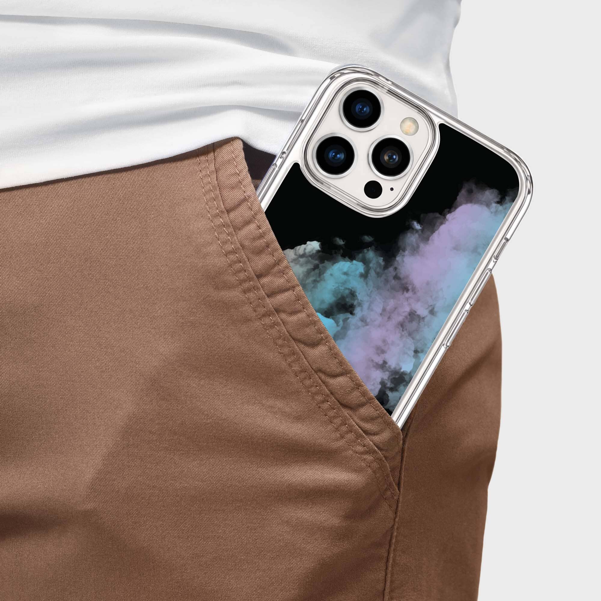 iPhone 16 Pro Max Case With MagSafe - Rainbow Cloud